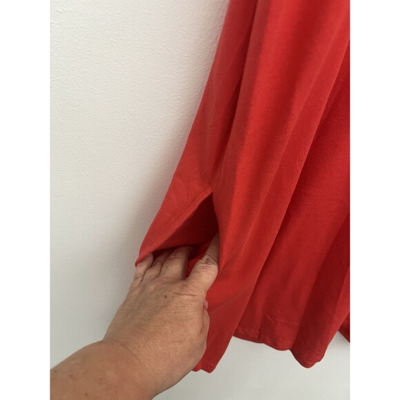 Nouveau Monde Women Tank Shift Dress Red Sleeveless Size M With Pockets Pullover - Picture 5 of 9